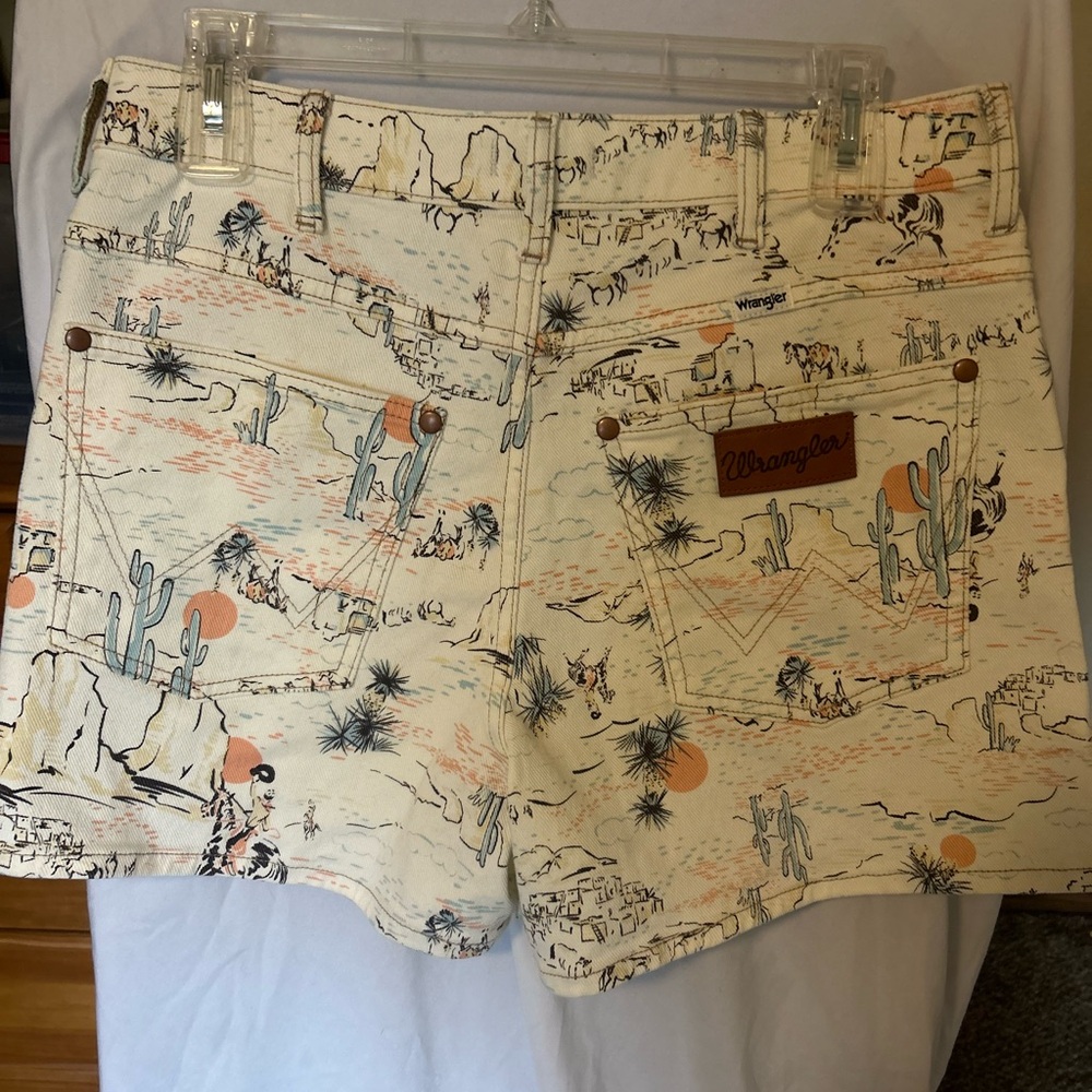 Wrangler Western Scene Denim Shorts